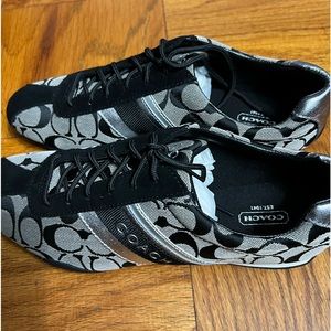 CoachJayme Sneakers Black/White/Suede, Size 11M. Brand New never worn